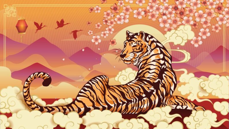 Le tigre est un animal noble du zodiaque chinois. (i.Draw/Shutterstock)