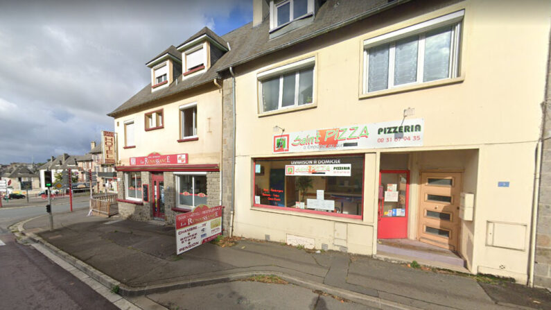 Le distributeur à pizzas devait être installé à 20 mètres de cette pizzéria. (Capture d'écran/Google Maps)