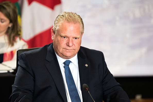 Le Premier ministre d'Ontario Doug Ford.        (Photo : MARTIN OUELLET-DIOTTE/AFP via Getty Images)