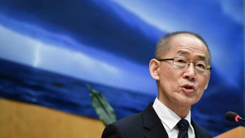 Hoesung Lee, président des experts climat de l'ONU (FABRICE COFFRINI/AFP via Getty Images)