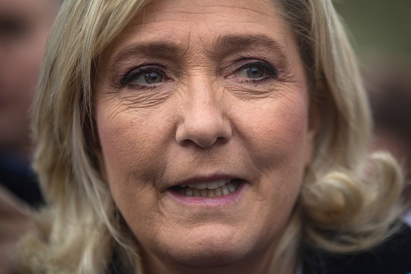Marine Le Pen (RN), candidate au second tour de la présidentielle de 2022.    (Photo : SAMEER AL-DOUMY/AFP via Getty Images)