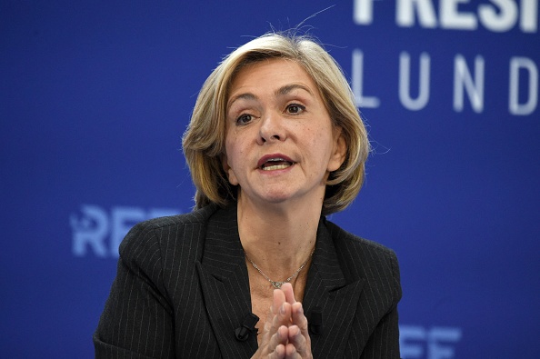 Valérie Pécresse (LR) candidate à la présidentielle. (Photo :  ERIC PIERMONT/AFP via Getty Images)