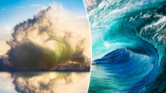 Les clichés époustouflants de vagues déferlantes illustrent la foi d’un photographe après une révélation en pleine mer