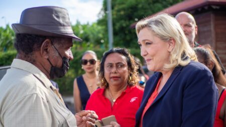 Guadeloupe : des manifestants perturbent une émission avec Marine Le Pen