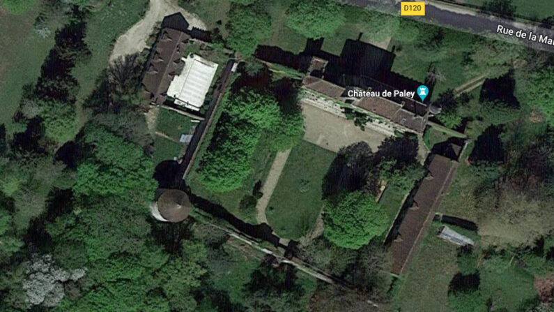 Le château de Paley vu du ciel (Capture d'écran/Google Maps)
