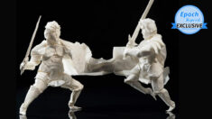 Deux guerriers en origami pliés à partir d’une seule feuille : découvrez les détails incroyables !