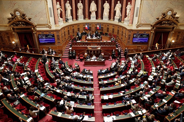 Le Sénat à Paris. (Photo : GEOFFROY VAN DER HASSELT/AFP via Getty Images)