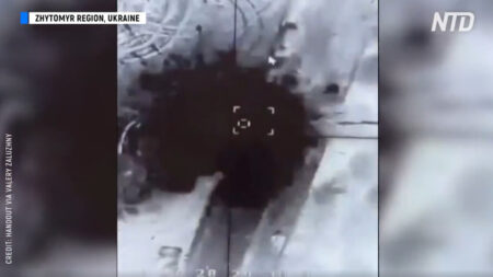 L’Ukraine publie une vidéo d’un drone détruisant un lanceur de missiles russes
