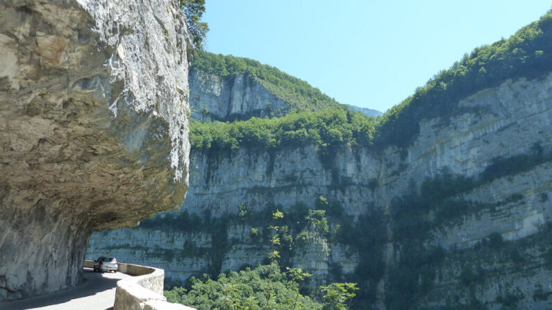Les gorges de la Bourne au niveau de Choranche (Isère). (Crédit : Parisdreux)