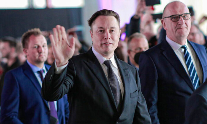 Le PDG de Tesla, Elon Musk, le 22 mars 2022. (Christian Marquardt/Pool/Getty Images)
