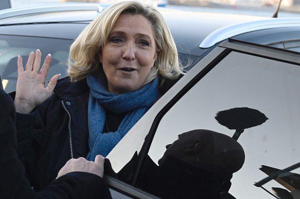 Marine Le Pen (RN) candidate à la présidentielle 2022. (Photo : DAMIEN MEYER/AFP via Getty Images)
