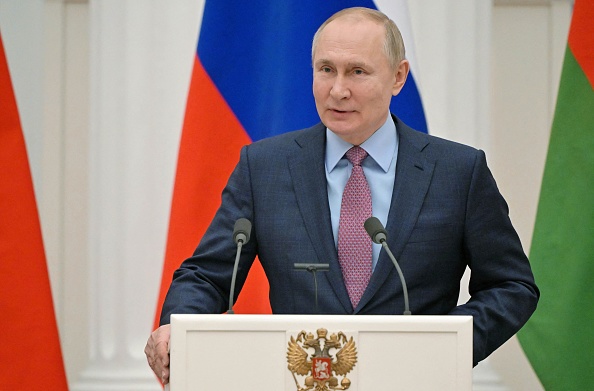 Le Président russe Vladimir Poutine.  (Photo : SERGEI GUNEYEV/Sputnik/AFP via Getty Images)