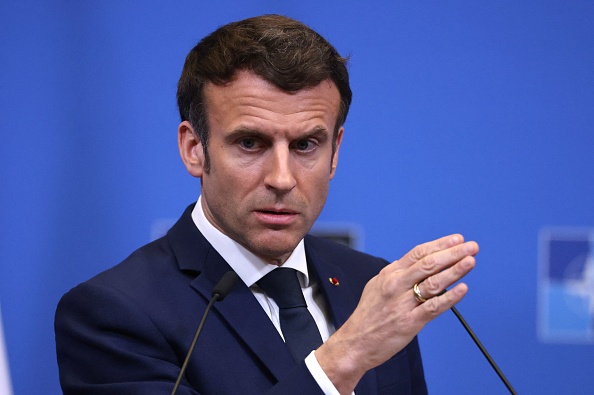Le Président Emmanuel Macron (THOMAS COEX/AFP via Getty Images)