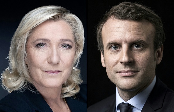 Marine Le Pen et Emmanuel Macron.  (Photo : JOEL SAGET,ERIC FEFERBERG/AFP via Getty Images)