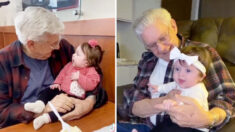 Un père avec sa fillette rend visite à un veuf de 86 ans pour égayer ses journées, ils ont maintenant un « lien indissoluble »