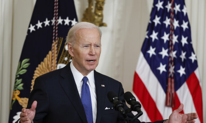Le président des États-Unis, Joe Biden, le 5 avril 2022 à Washington. (Photo : Chip Somodevilla/Getty Images)