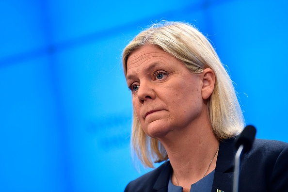 La Première ministre élue de Suède, Magdalena Andersson.  (PONTUS LUNDAHL/TT News Agency/AFP via Getty Images)