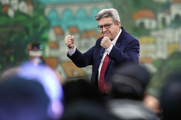 Le leader de la France Insoumise (LFI) Jean-Luc Mélenchon.  (Photo : SEBASTIEN SALOM-GOMIS/AFP via Getty Images)