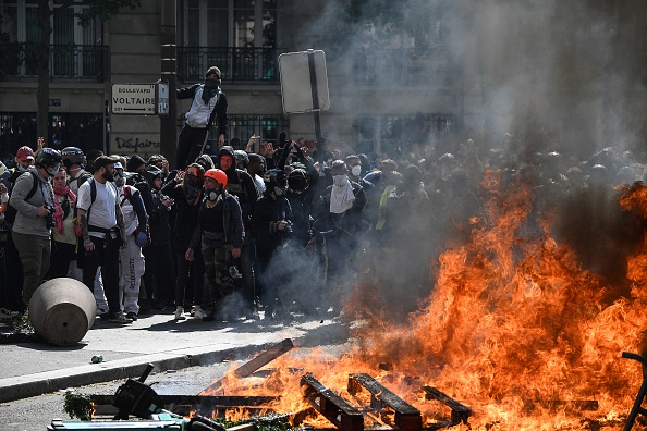 Paris le 1er mai 2022. (Photo ALAIN JOCARD/AFP via Getty Images)