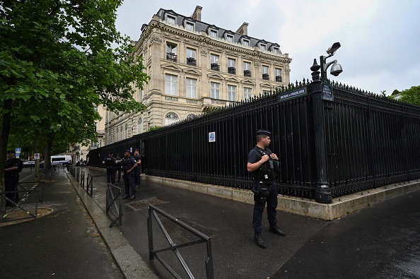 L'ambassade du Qatar à Paris, le 23 mai. 2022. (Photo : EMMANUEL DUNAND/AFP via Getty Images)