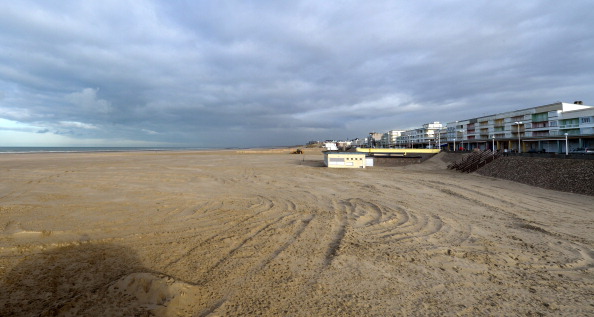 La plage de Berck-sur-Mer dans le Pas-de-Calais. (Photo : DENIS CHARLET/AFP via Getty Images)