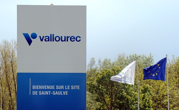 Entrée de l'aciérie du fabricant français de tubes d'acier Vallourec à Saint-Saulve.    (Photo : FRANCOIS LO PRESTI/AFP via Getty Images)
