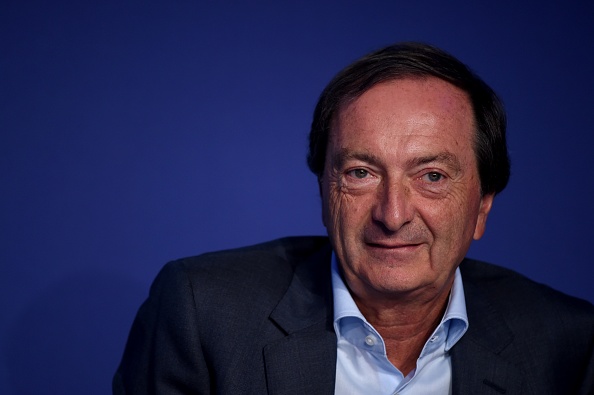 Le patron du groupe de distribution française E. Leclerc, Michel-Édouard Leclerc. (Photo : ERIC PIERMONT/AFP via Getty Images)