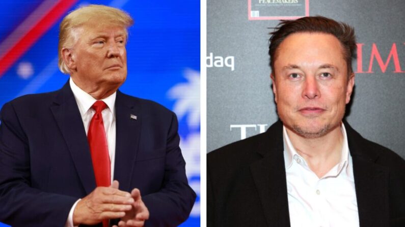 Donald Trump et Elon Musk. (Joe Raedle/Getty Images ; Theo Wargo/Getty Images pour TIME)