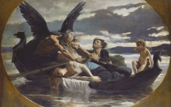 "L'amour meurt dans le temps", 1878, par Édouard Bernard Debat-Ponsan. Huile sur toile, 114,5 cm x 146 cm. Minneapolis Institute of Art. (Domaine public)