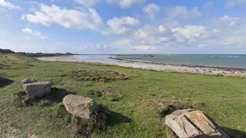 La plage des Amiets à Cléder (Finistère). (Capture d'écran/Google Maps)