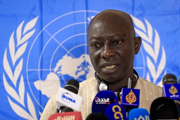 Adama Dieng, expert désigné des Nations Unies sur les droits de l'homme au Soudan, demande une accélération des enquêtes sur les meurtres de manifestants depuis le coup d'État de l'année dernière, Khartoum le 4 juin 2022. Photo par ASHRAF SHAZLY/AFP via Getty Images.