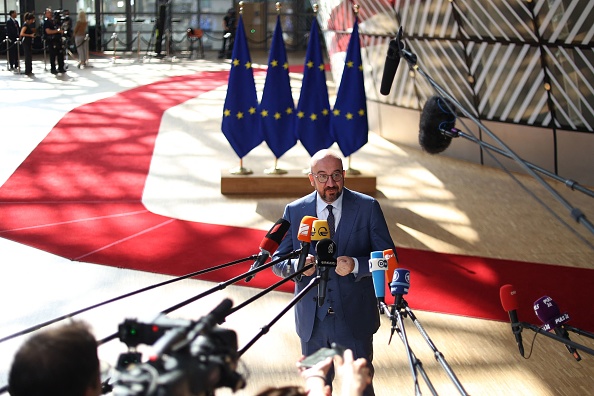Le président du Conseil européen Charles Michel à son arrivée pour la réunion des dirigeants de l'UE et des Balkans occidentaux à Bruxelles le 23 juin 2022. Photo Kenzo TRIBOUILLARD / AFP via Getty Images.