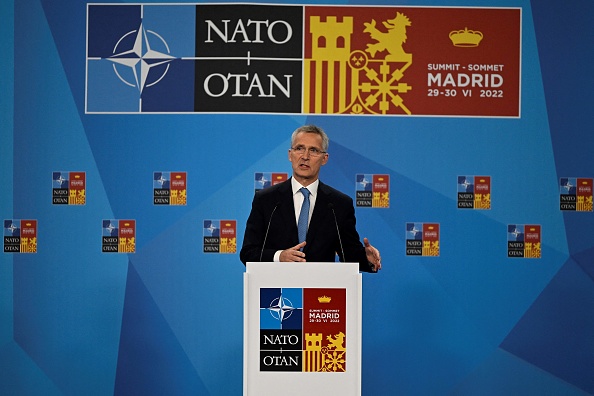 Le secrétaire général de l'OTAN, Jens Stoltenberg, au sommet de l'OTAN au centre de congrès Ifema à Madrid, le 29 juin 2022. Photo de Pierre-Philippe MARCOU / AFP via Getty Images.