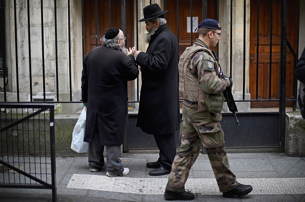 Le quartier juif du Marais, à Paris en 2015. (Photo Jeff J Mitchell/Getty Images)