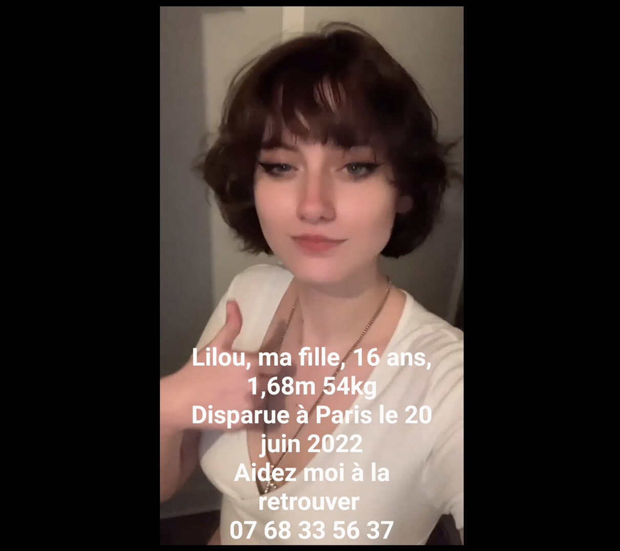 Paris: disparition de Lilou, une jeune fille de 16 ans, elle se trouverait entre les Halles et le 19e arrondissement