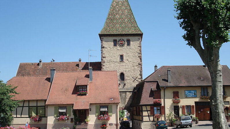 La Porte Haute de Bergheim (Alsace) date du XIVe siècle. (Domaine public)