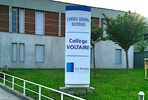 Le collège Voltaire dans le quartier de Planoise à Besançon. (Capture d'écran/Google maps)