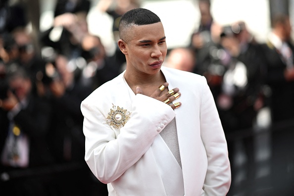 Le créateur de mode français Olivier Rousteing au Festival de Cannes dans le sud de la France, le 24 mai 2022. Photo LOÏC VENANCE/AFP via Getty Images.