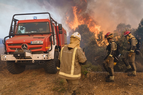 De nombreux incendies ont ravagé des dizaines de milliers d'hectares en Espagne. (Photo : CESAR MANSO/AFP via Getty Images)