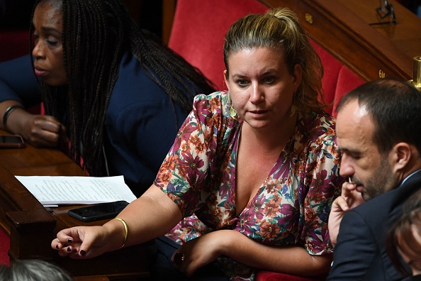 La présidente de La France Insoumise (LFI) Mathilde Panot. (Photo : ALAIN JOCARD/AFP via Getty Images)