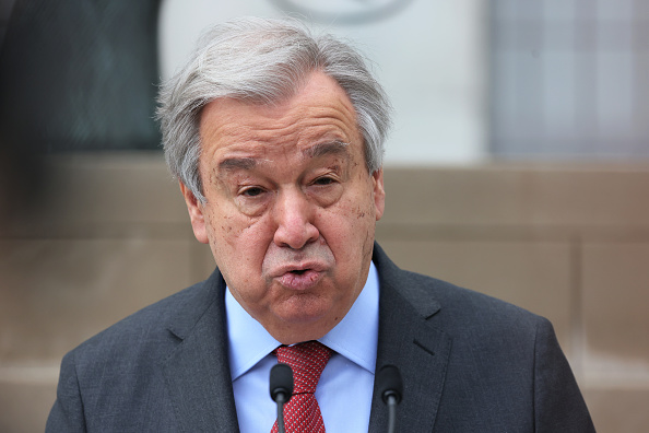 le secrétaire général de l'ONU, Antonio Guterres. (Photo : Michael M. Santiago/Getty Images)