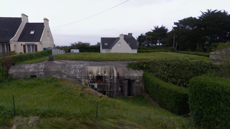 Le bunker L-479 de Saint-Pabu (Finistère) en 2008 avant sa rénovation. (Capture d'écran/Google Maps)