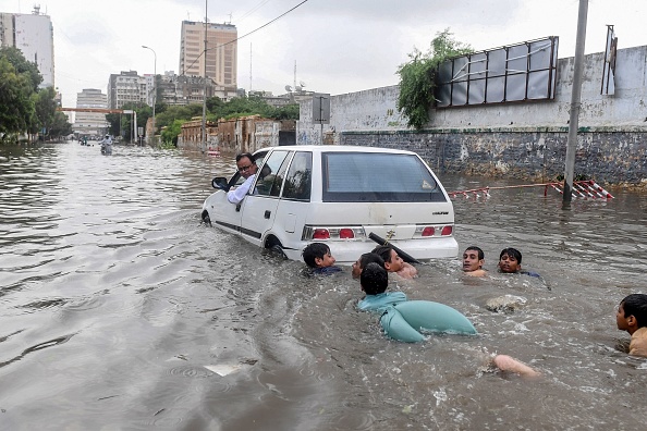 Le Pakistan subit des inondations depuis le mois de juin 2022. (Photo : ASIF HASSAN/AFP via Getty Images)