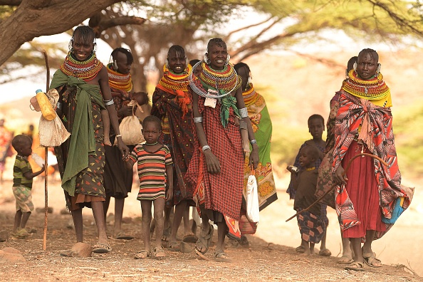 Quatre saisons consécutives de faibles pluies ont laissé des millions de personnes frappées par la sécheresse au Kenya, en Somalie et en Éthiopie face à la famine le 12 juillet 2022. Photo de Simon MAINA/AFP via Getty Images.