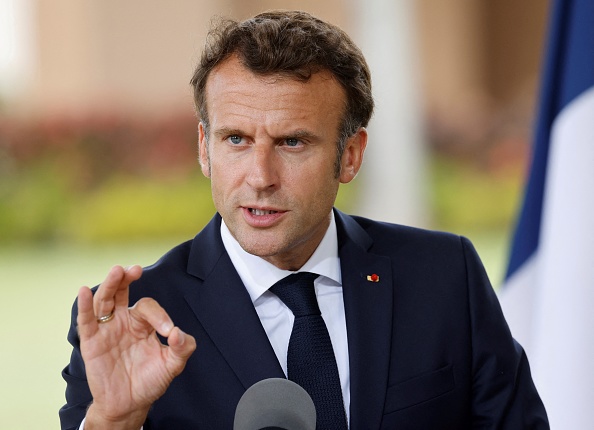 « Qu'on l'intègre dans le droit français, que le consentement puisse être inscrit, ça je l'entends tout à fait », a déclaré le président.  (LUDOVIC MARIN/AFP via Getty Images)