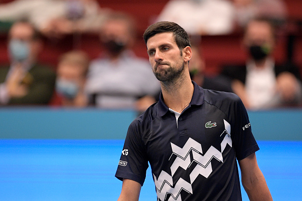 "Malheureusement, je ne serai pas en mesure de me rendre à New York cette fois pour l'US Open (...) Bonne chance à mes collègues joueurs !", a déclaré Novak Djokovic. (Photo : Thomas Kronsteiner/Getty Images)