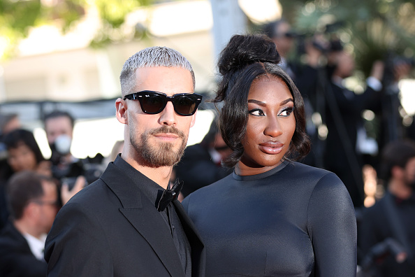  Vladimir Boudnikoff et  Aya Nakamura à  Cannes. (Photo :  Vittorio Zunino Celotto/Getty Images)