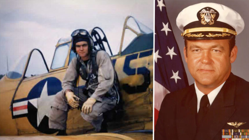 (À gauche : Dan Pedersen avec l'aimable autorisation de la Navy Historical Foundation ; à droite : Dan Pedersen avec l'aimable autorisation du Palm Springs Air Museum)