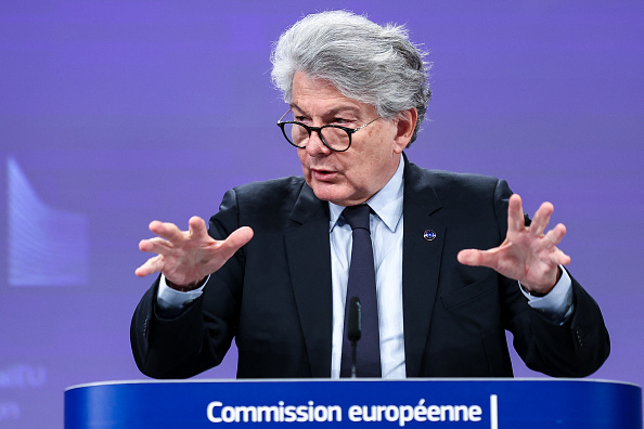 Le commissaire européen au Marché intérieur, Thierry Breton. (Photo : KENZO TRIBOUILLARD/AFP via Getty Images)