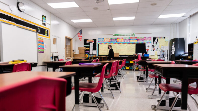 Classe vide aux États-Unis (Jon Cherry/Getty Images)